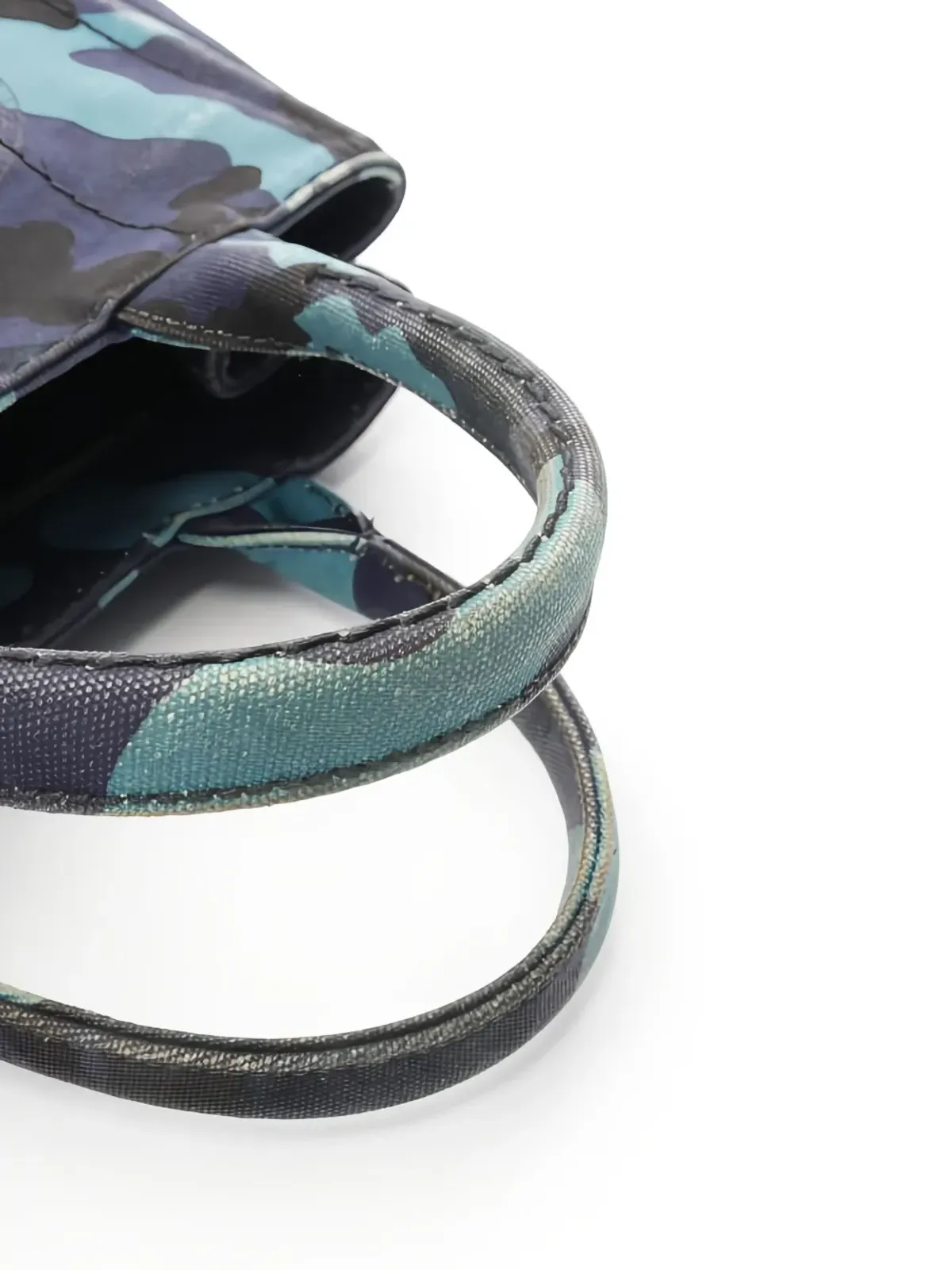 Prada Pre-Owned 2000s Kanapa camouflage tote bag - Blue - 画像4