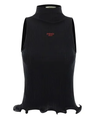 FENDI フリル付きハイネックトップ - サムネイル1