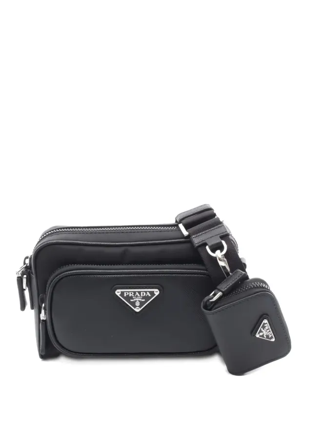 Prada Pre-Owned Prada ビンテージ ロゴプレート付きショルダーバッグの商品画像