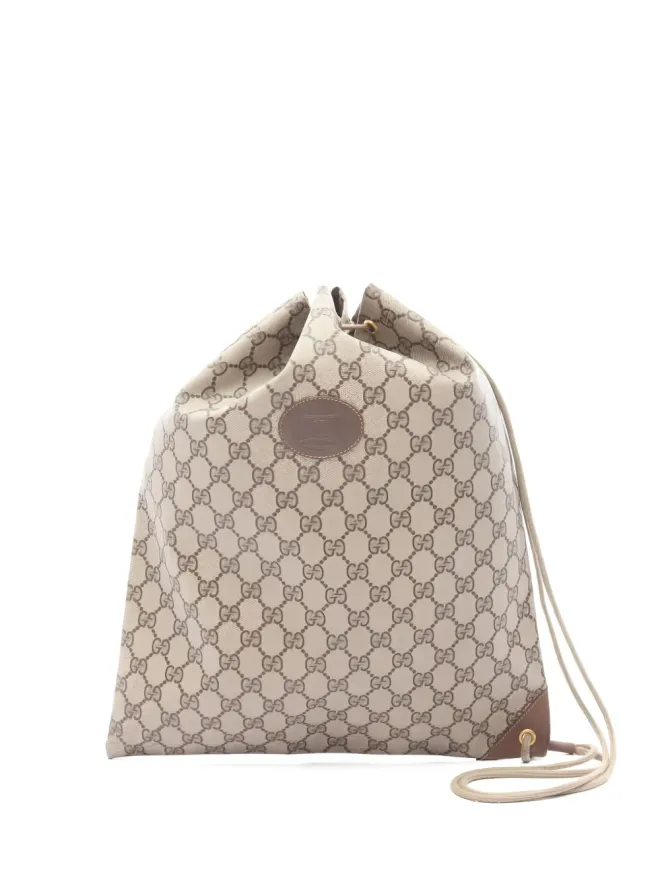 Gucci Pre-Owned Gucci Pre-Owned GG Plus bucket bag - Neutralsの商品画像