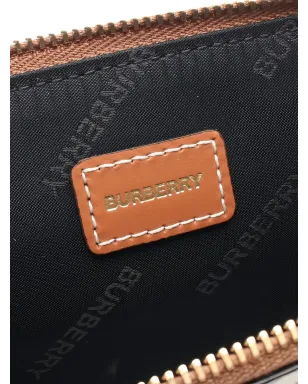 Burberry Pre-Owned チェック柄レザー カードケース - ブラウン - サムネイル4