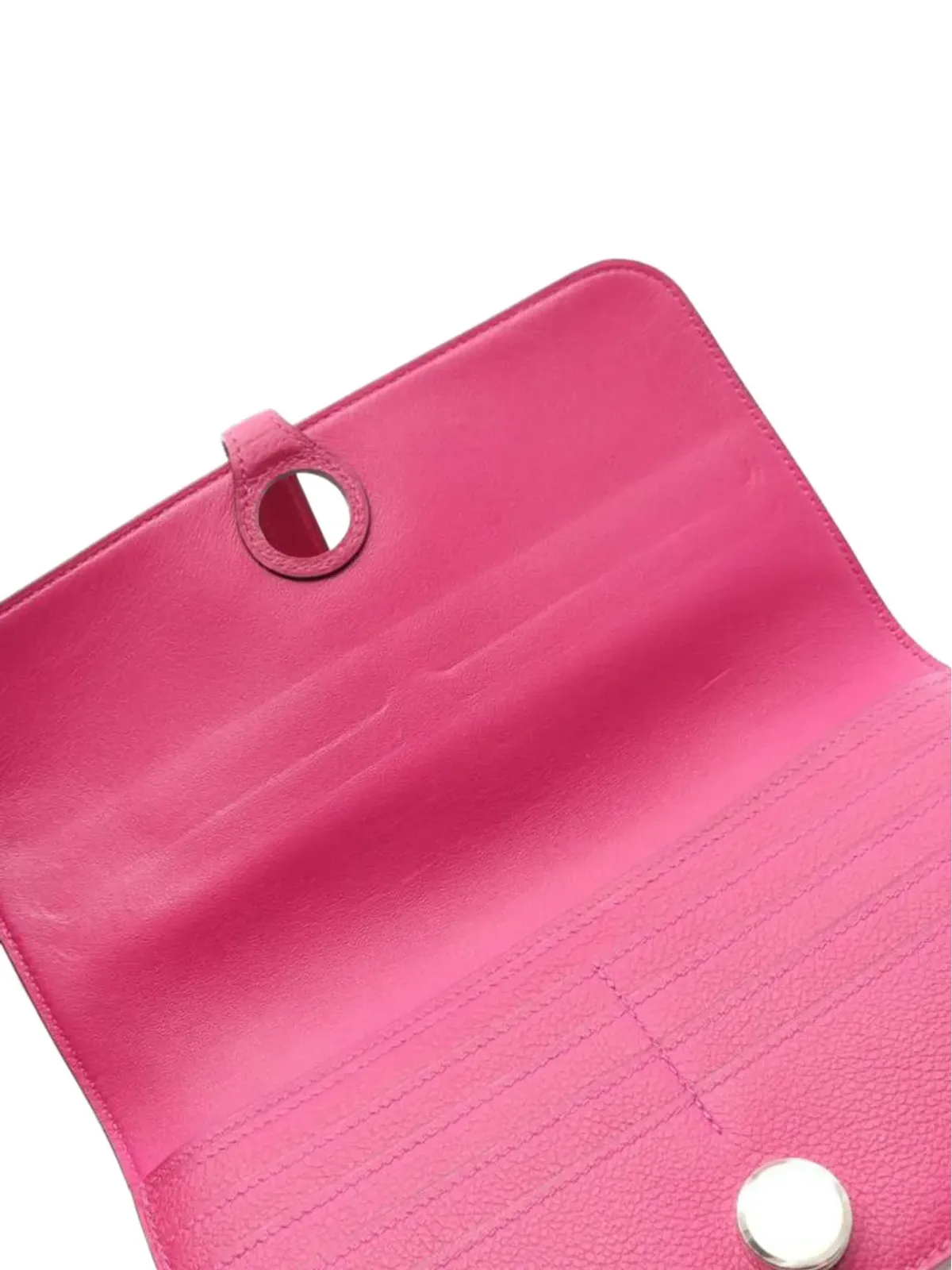 Hermès Pre-Owned ピンクのレザーウォレット - 画像2