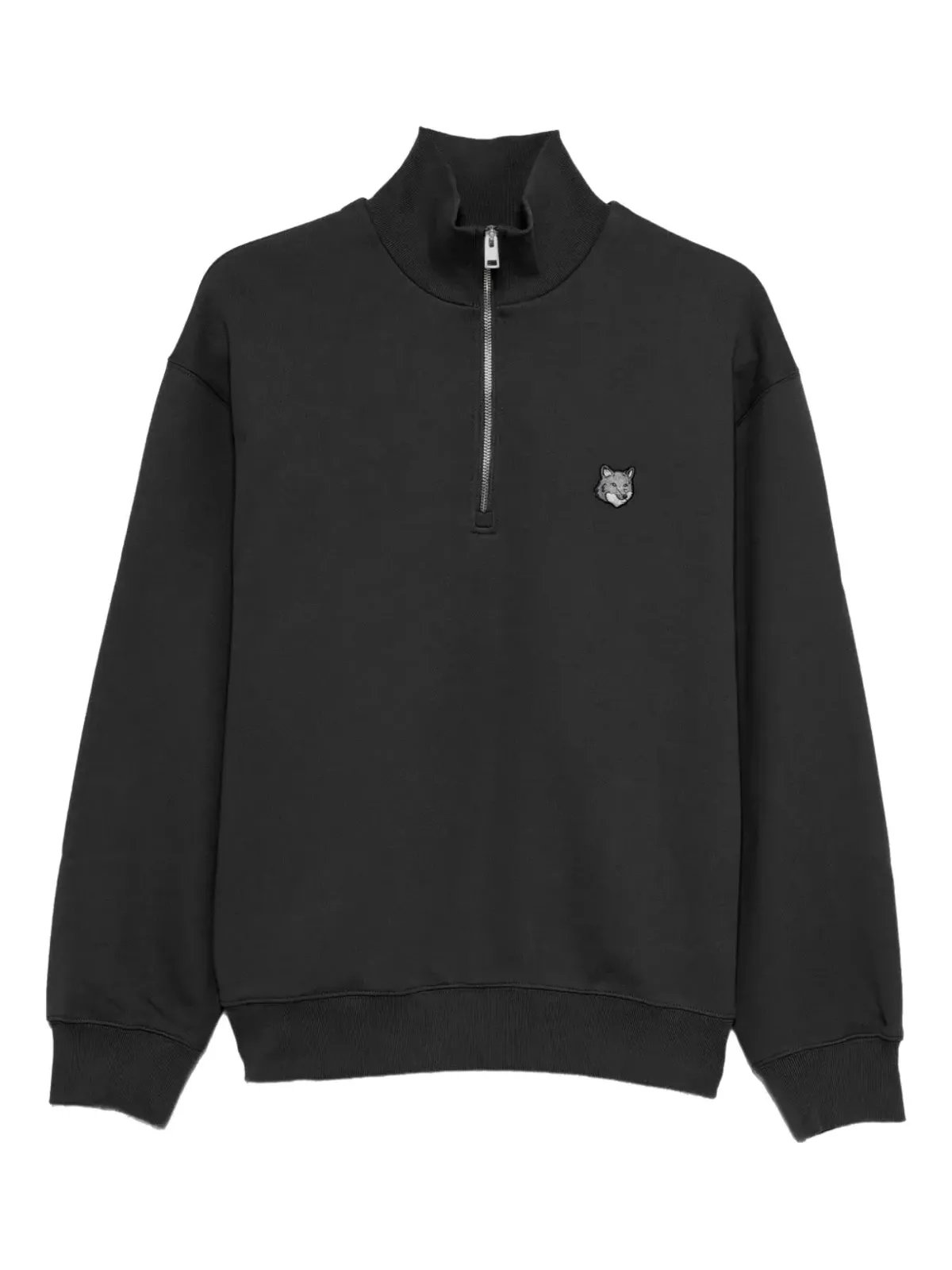 Maison Kitsuné ジップアップ フォックスヘッド スウェットシャツ - 画像1