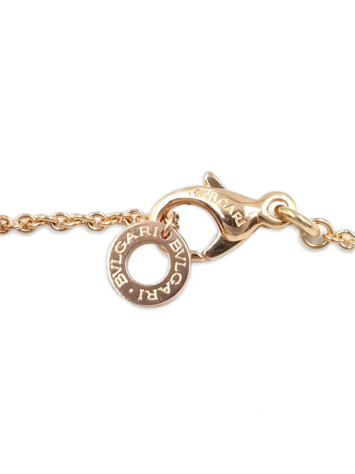 Bvlgari Pre-Owned 18Kローズゴールド ダイヤモンド ネックレス - 画像5