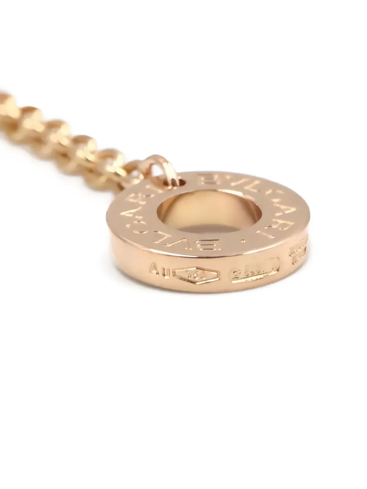 Bvlgari Pre-Owned 18Kローズゴールド ダイヤモンド ネックレス - 画像3