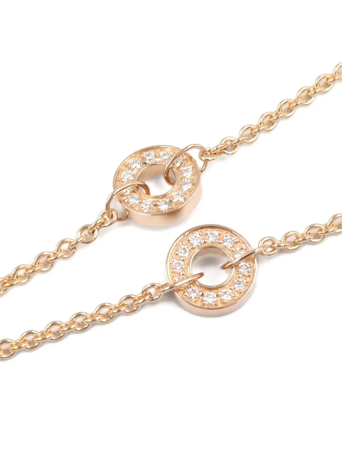 Bvlgari Pre-Owned 18Kローズゴールド ダイヤモンド ネックレス - 画像4