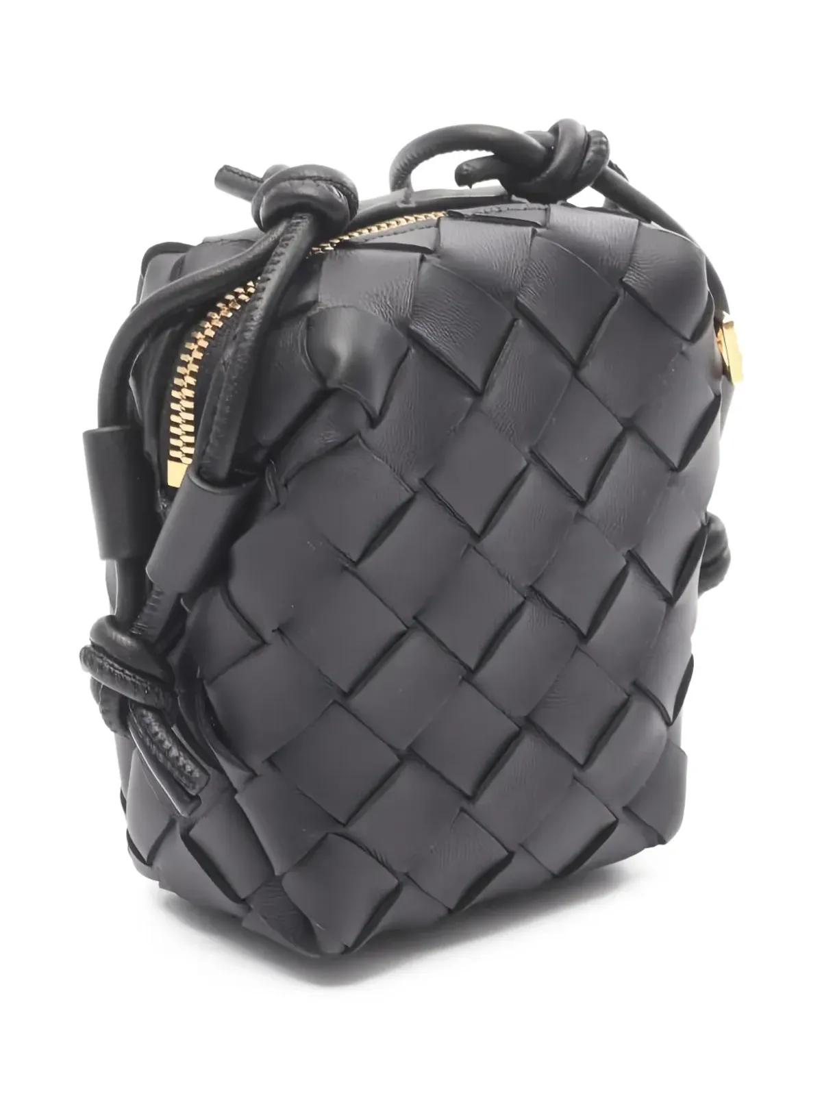 Bottega Veneta ビンテージ イントレチャートレザーショルダーバッグ - 画像2