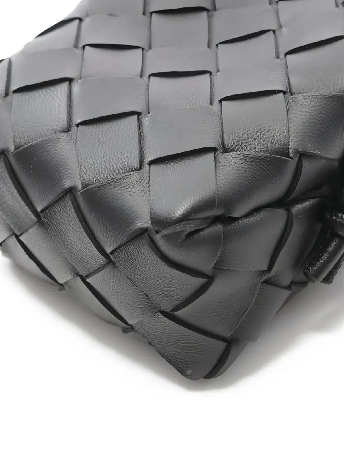 Bottega Veneta ビンテージ イントレチャートレザーショルダーバッグ - 画像3
