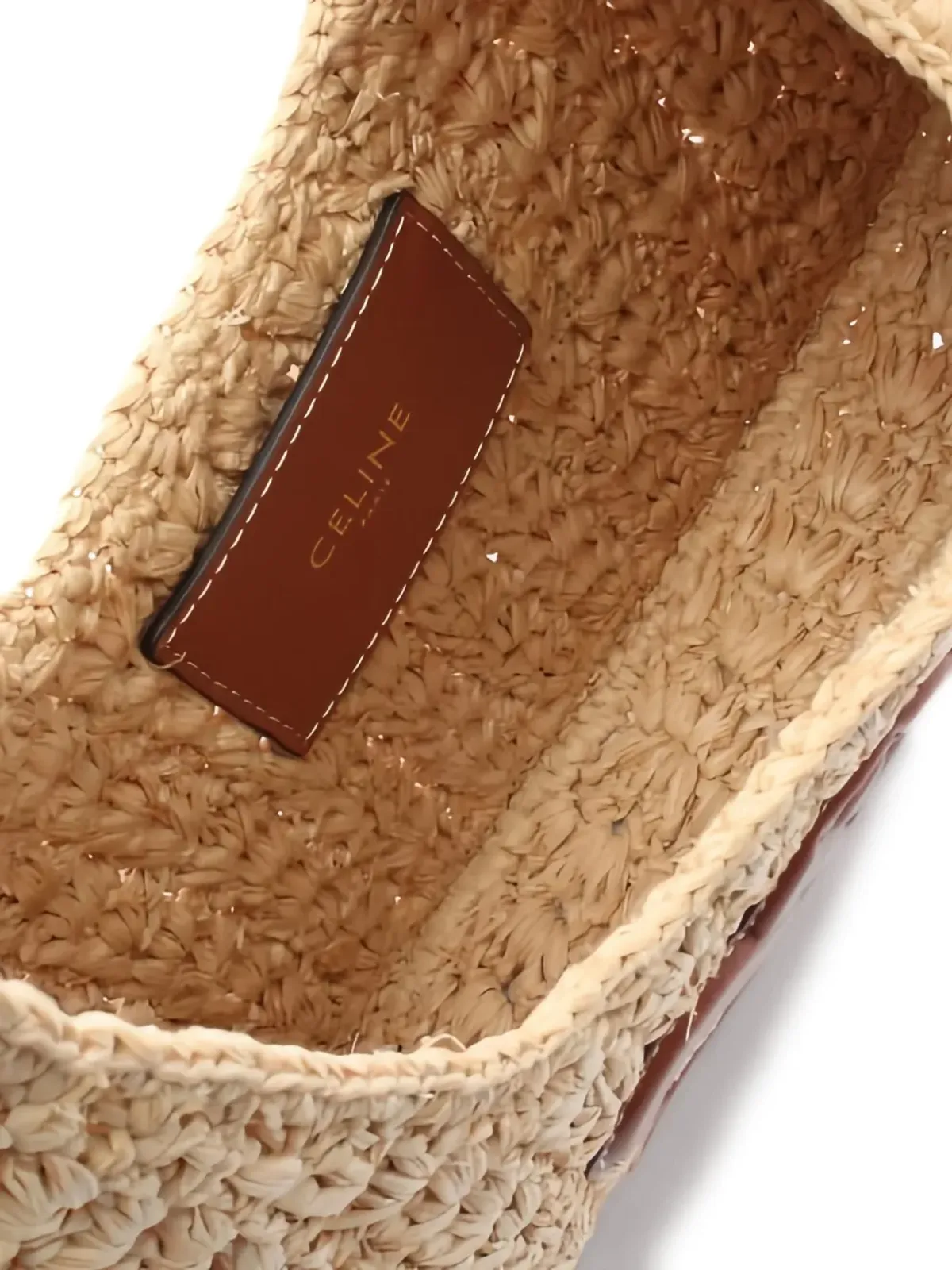 Celine Pre-Owned パニエ ラフィア ハンドバッグ - 画像3