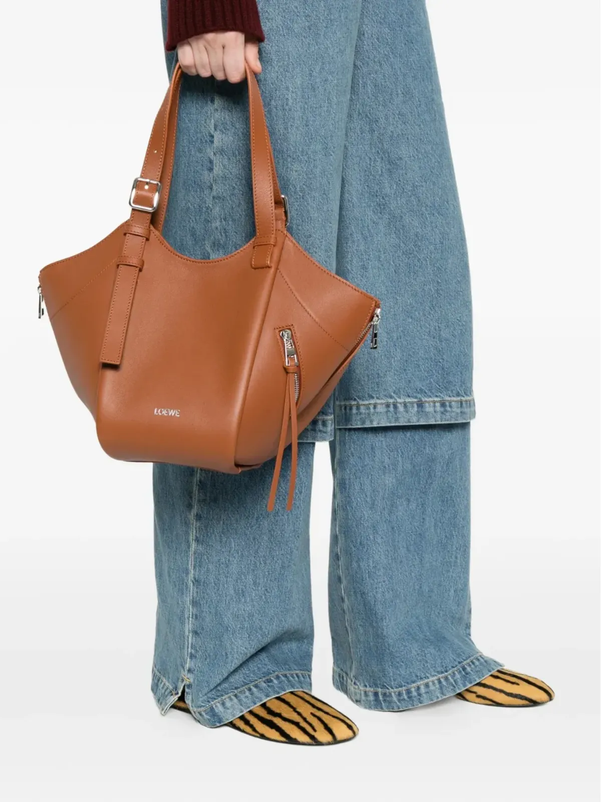 LOEWE ハンモック ジップ トートバッグ - 画像2