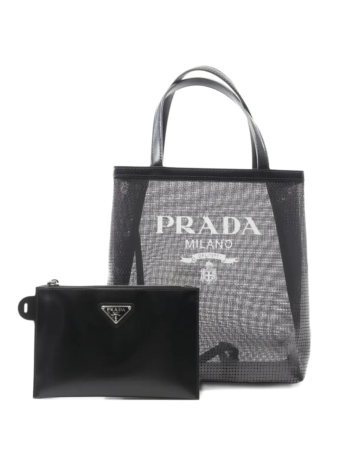 Prada Pre-Owned スパンコール装飾トートバッグ - ブラック - 画像1