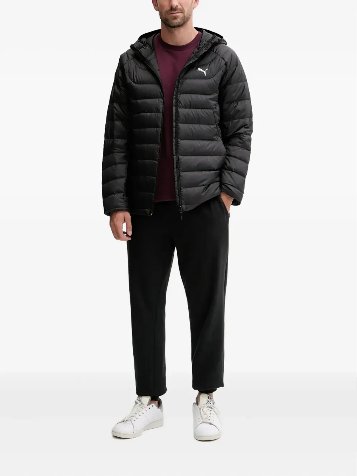 PUMA Packlite hooded-logo jacket - Black - 画像2