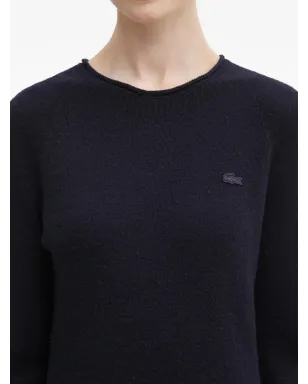 Lacoste 長袖ロゴ入りミニドレス - Blue - サムネイル4