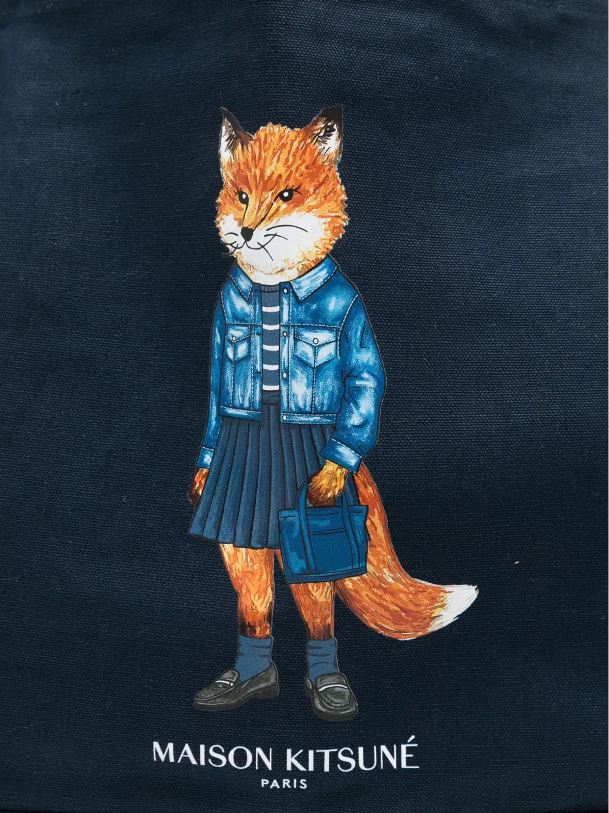Maison Kitsuné Dressed Fox トートバッグ - 画像4