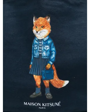 Maison Kitsuné Dressed Fox トートバッグ - サムネイル4