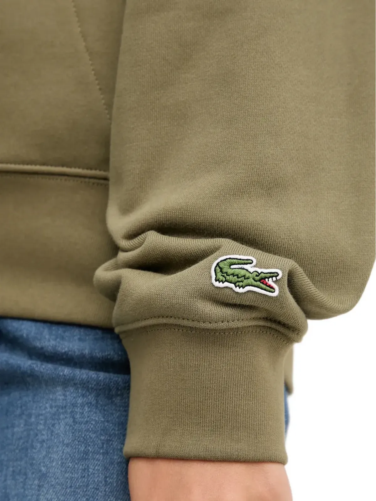 Lacoste ドローコード ロゴ フード付きパーカー - グリーン - 画像5