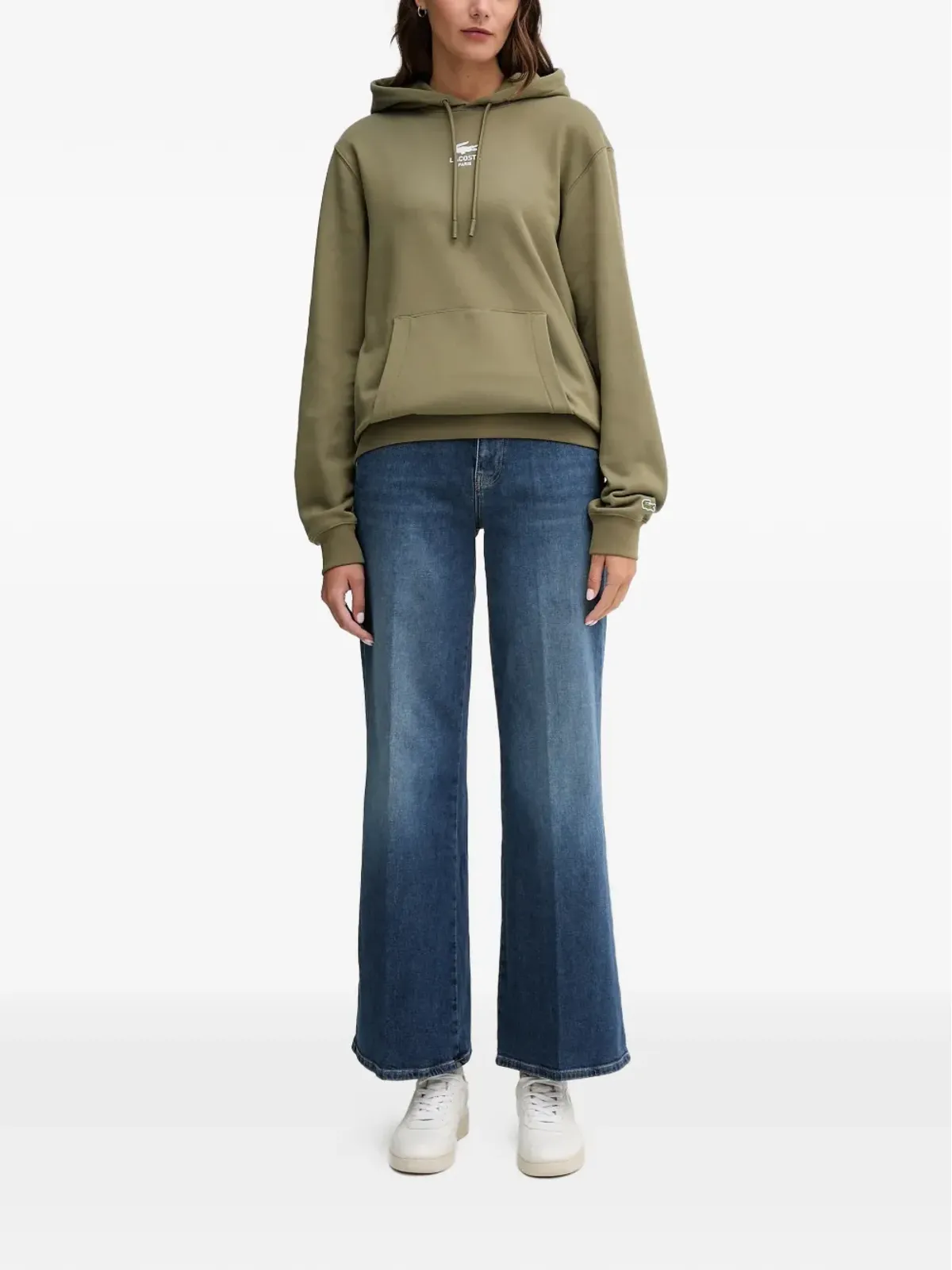 Lacoste ドローコード ロゴ フード付きパーカー - グリーン - 画像2