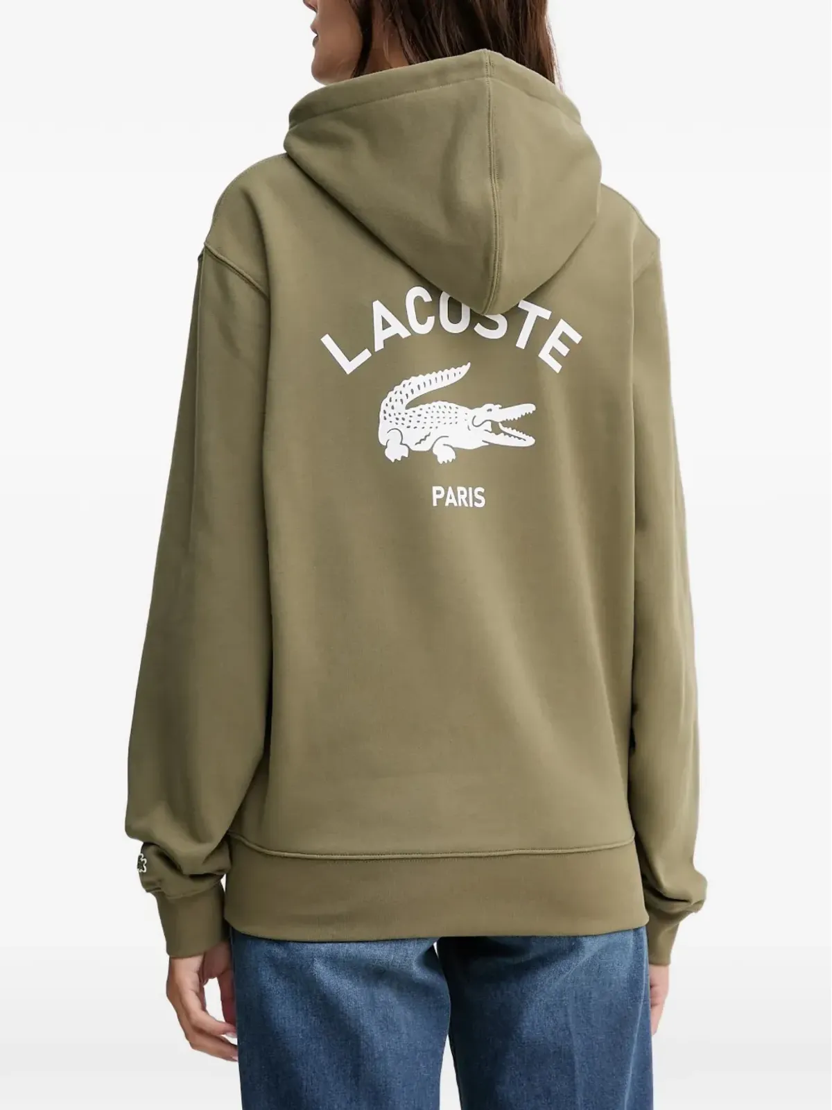 Lacoste ドローコード ロゴ フード付きパーカー - グリーン - 画像3