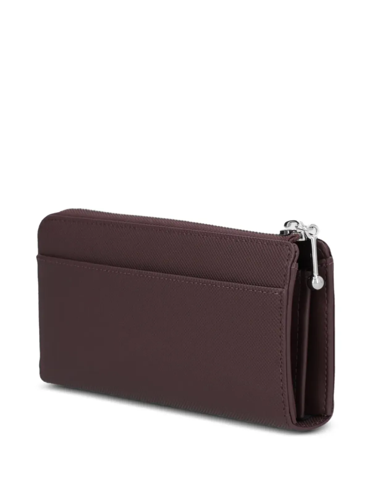 Lacoste ロゴプレート付きジップウォレット - Brown - 画像3