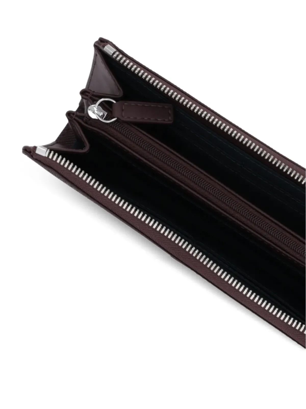 Lacoste ロゴプレート付きジップウォレット - Brown - 画像4