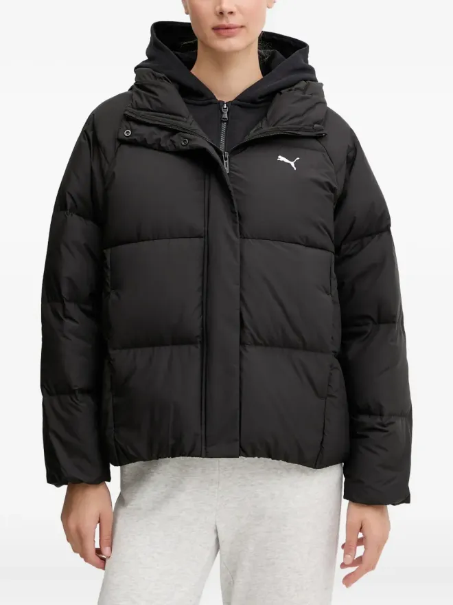 PUMA PUMA hooded logo-detail jacket - Blackの商品画像