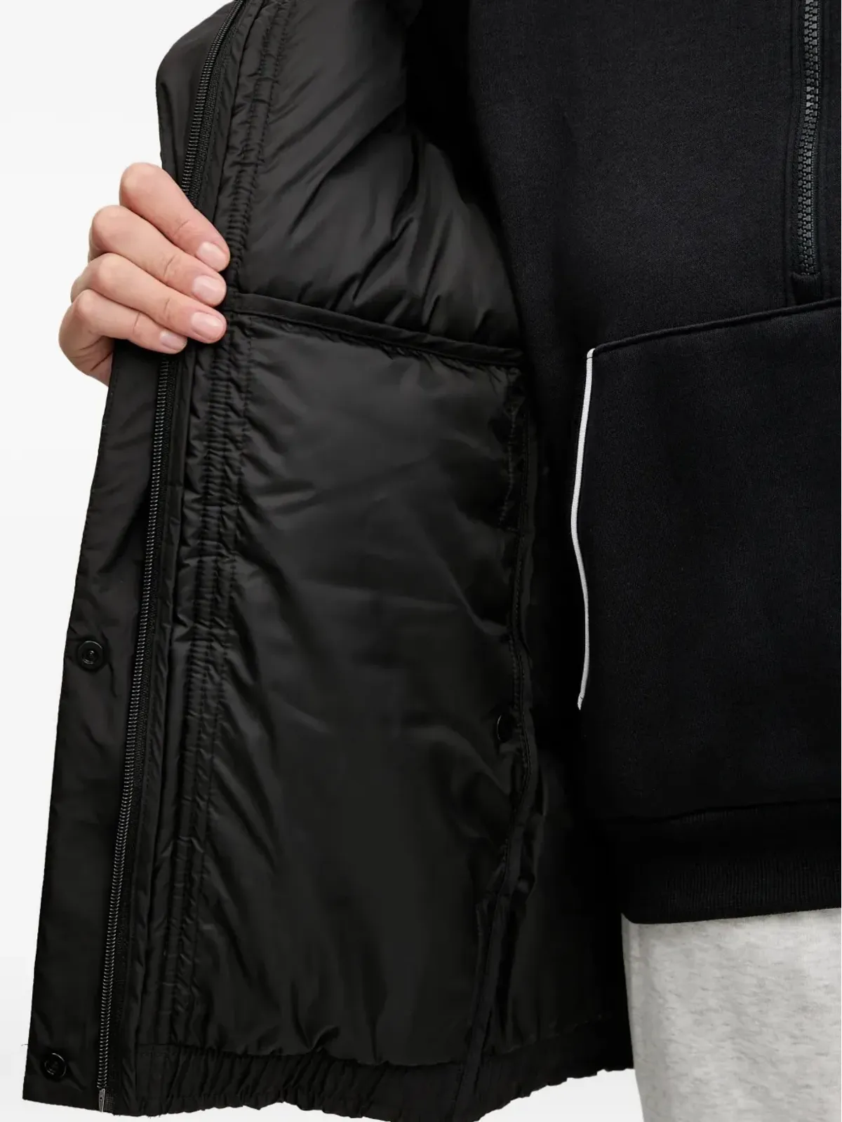 PUMA hooded logo-detail jacket - Black - 画像4