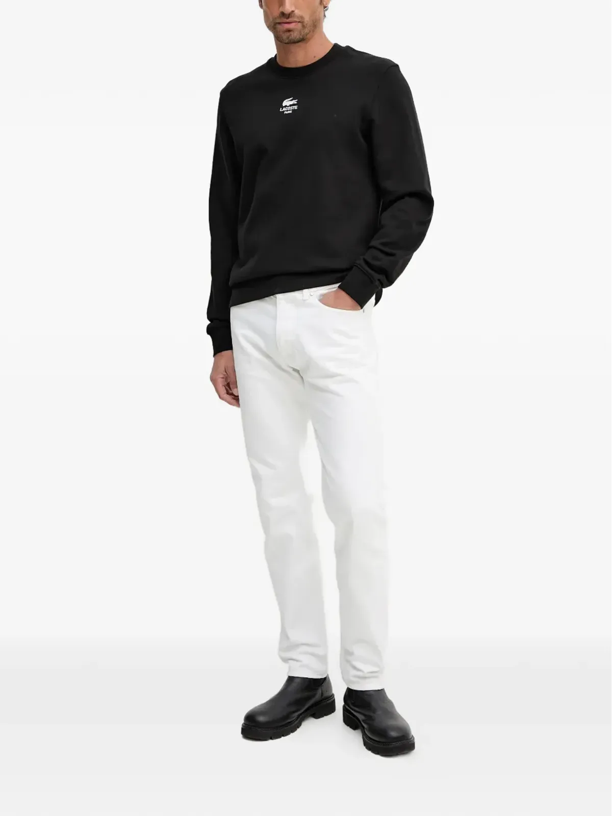 Lacoste ロゴプリントセーター - 画像2