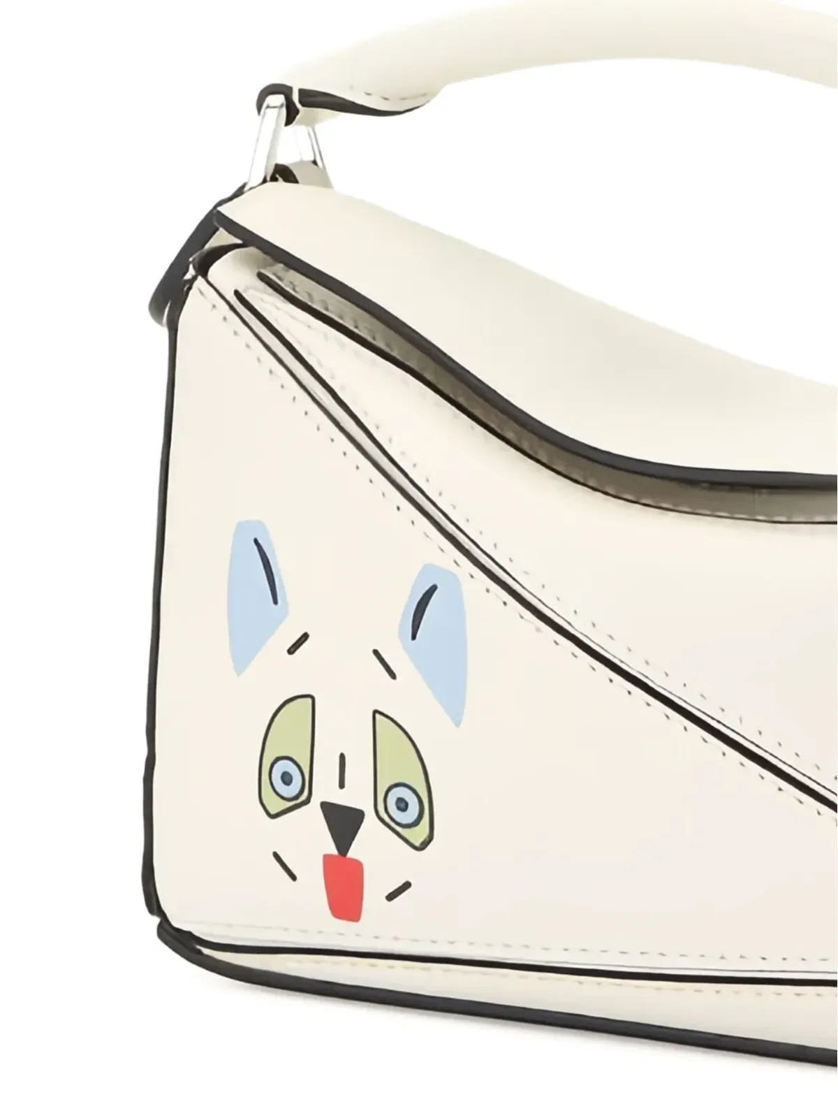 LOEWE ミニ Puzzle Futurist Cat トートバッグ - 画像2