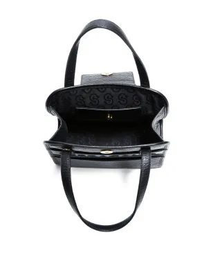 Ferragamo Pre-Owned ミニ ガンチーニバックル ツーウェイ ハンドバッグ - ブラック - サムネイル4