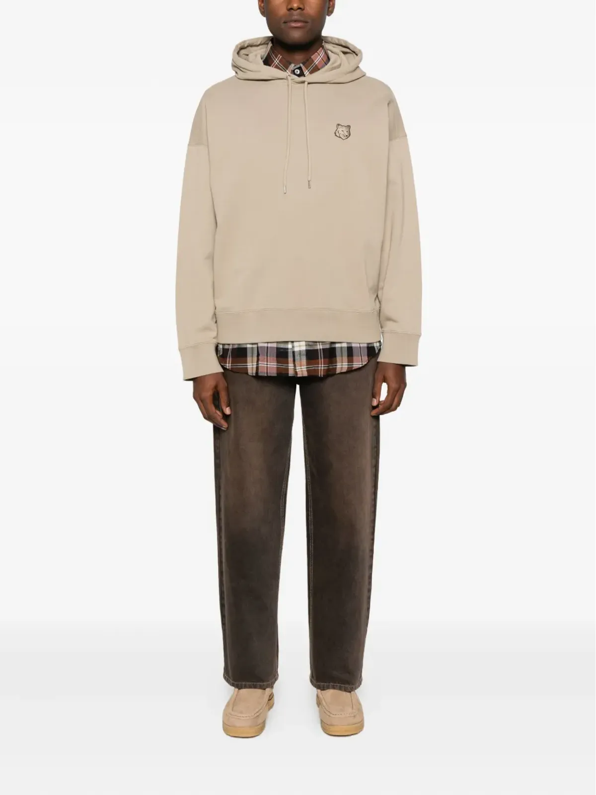 Maison Kitsuné ドローストリング・フォックスモチーフ・フーディ - 画像2