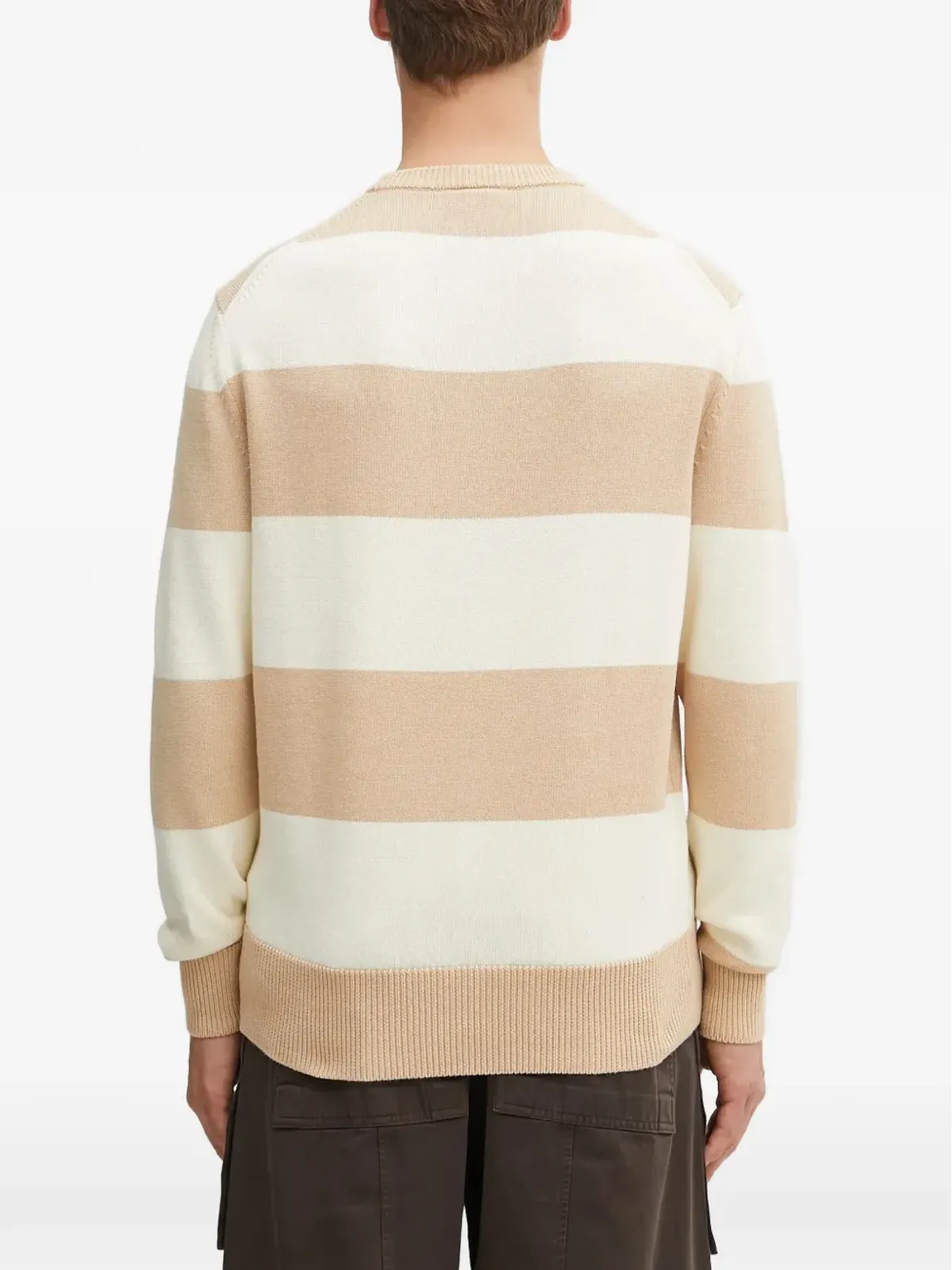 Lacoste ストライプ柄バッジセーター - 画像3