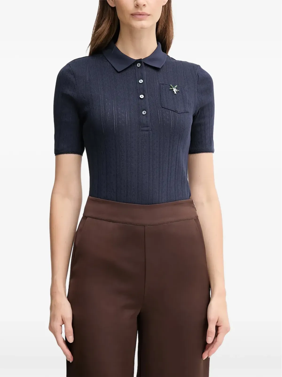 Lacoste 半袖ポロシャツ（胸ポケット付き） - 画像1