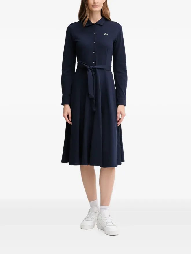 Lacoste Lacoste ボタンベルト付きミディドレスの商品画像