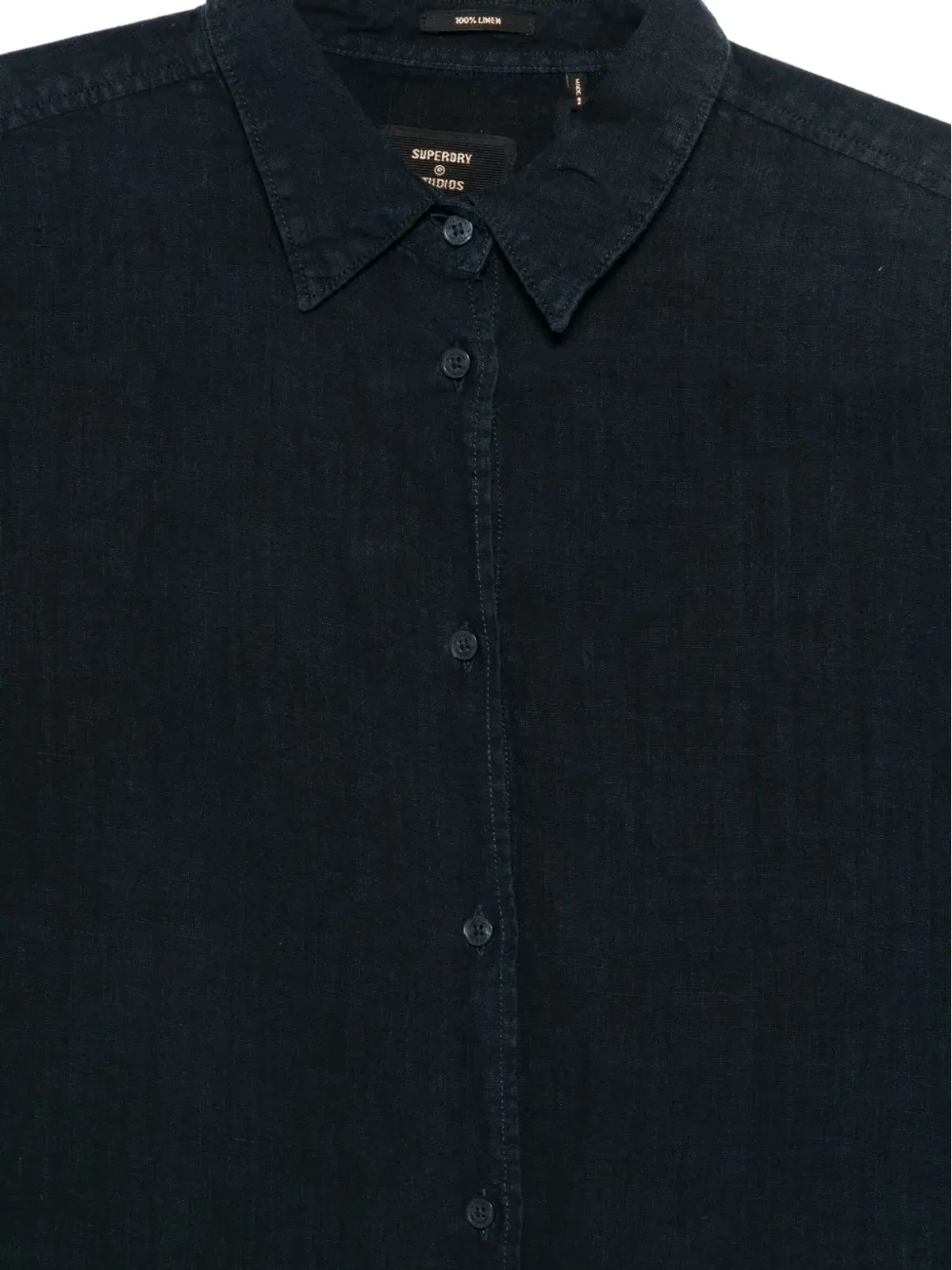 Superdry ボタン付きリネンシャツ - 画像3
