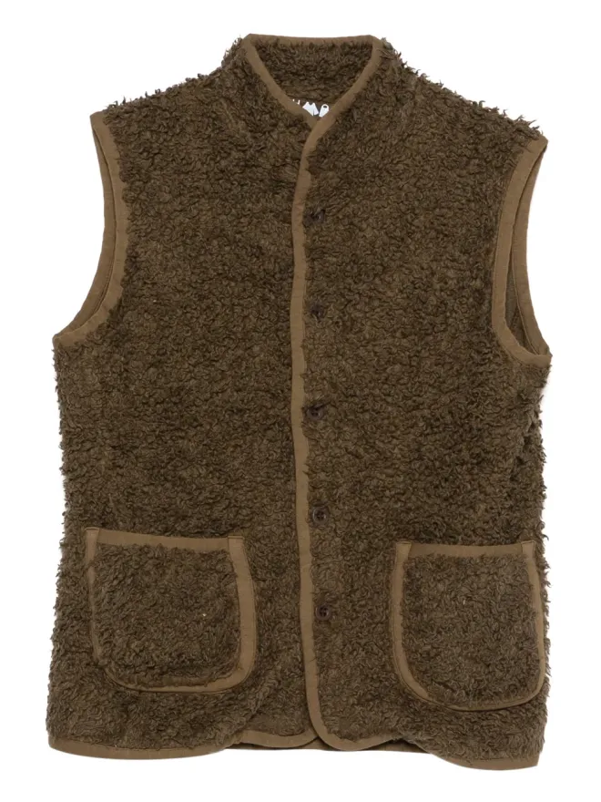 Labo Art Labo Art ボタン付きジレ - Brownの商品画像