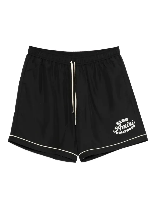 AMIRI AMIRI ロゴプリントショーツ ブラックの商品画像