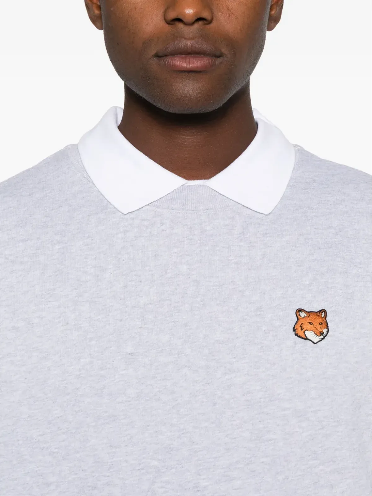Maison Kitsuné フォックスモチーフ クルーネック スウェットシャツ - 画像5