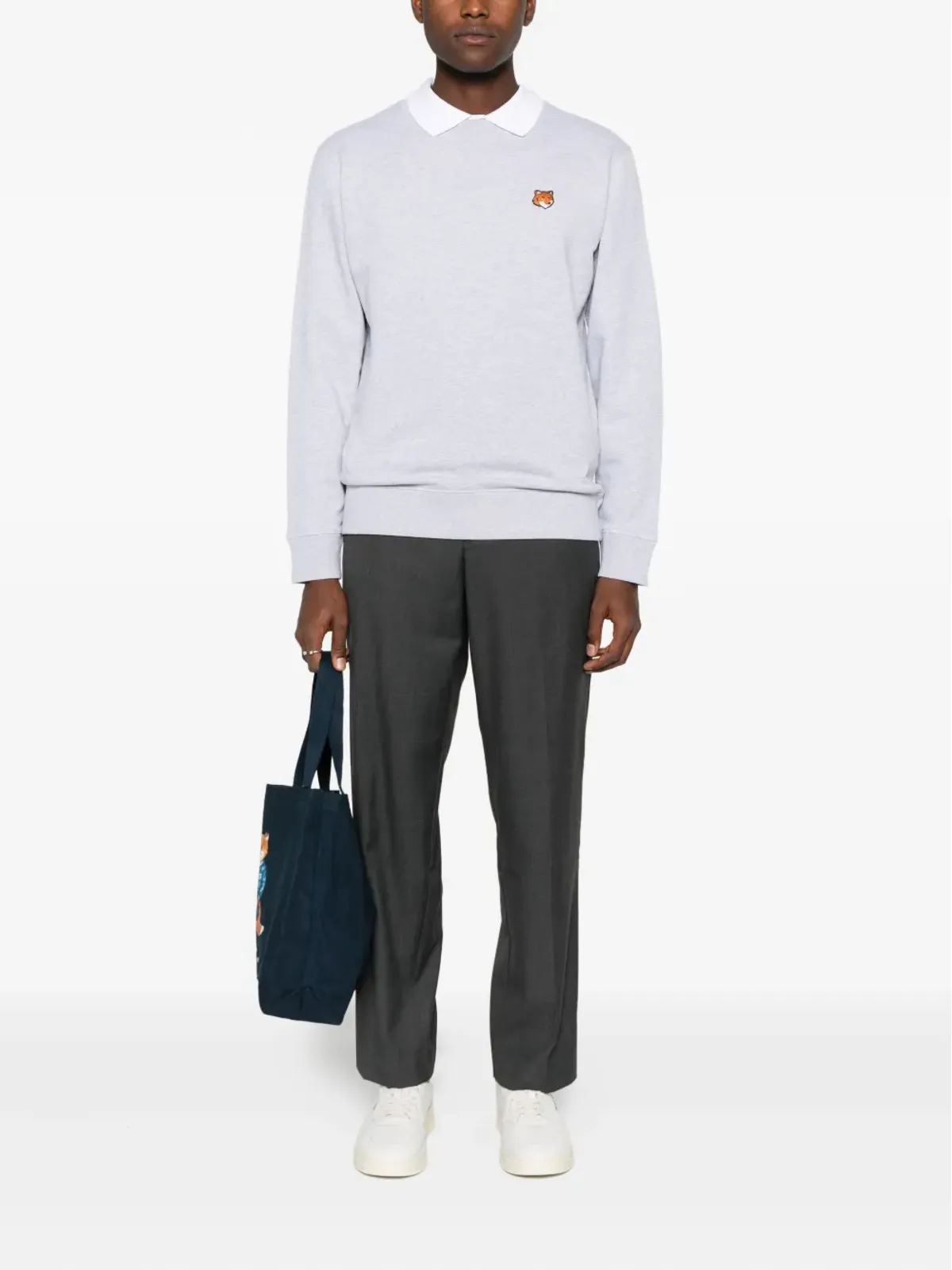 Maison Kitsuné フォックスモチーフ クルーネック スウェットシャツ - 画像2