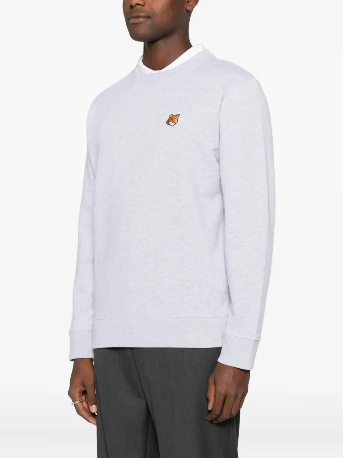 Maison Kitsuné フォックスモチーフ クルーネック スウェットシャツ - 画像3
