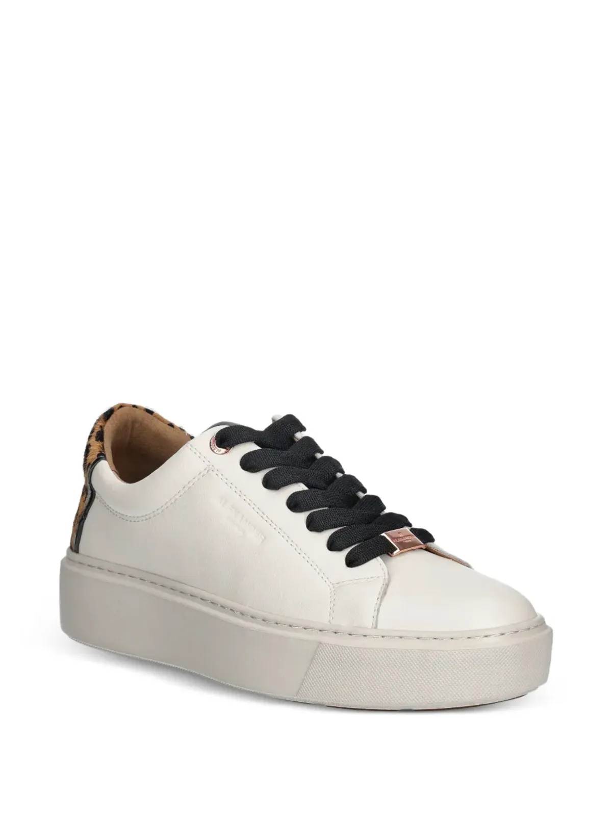 Alexander Smith London leopard-panel sneakers - Neutrals - 画像2
