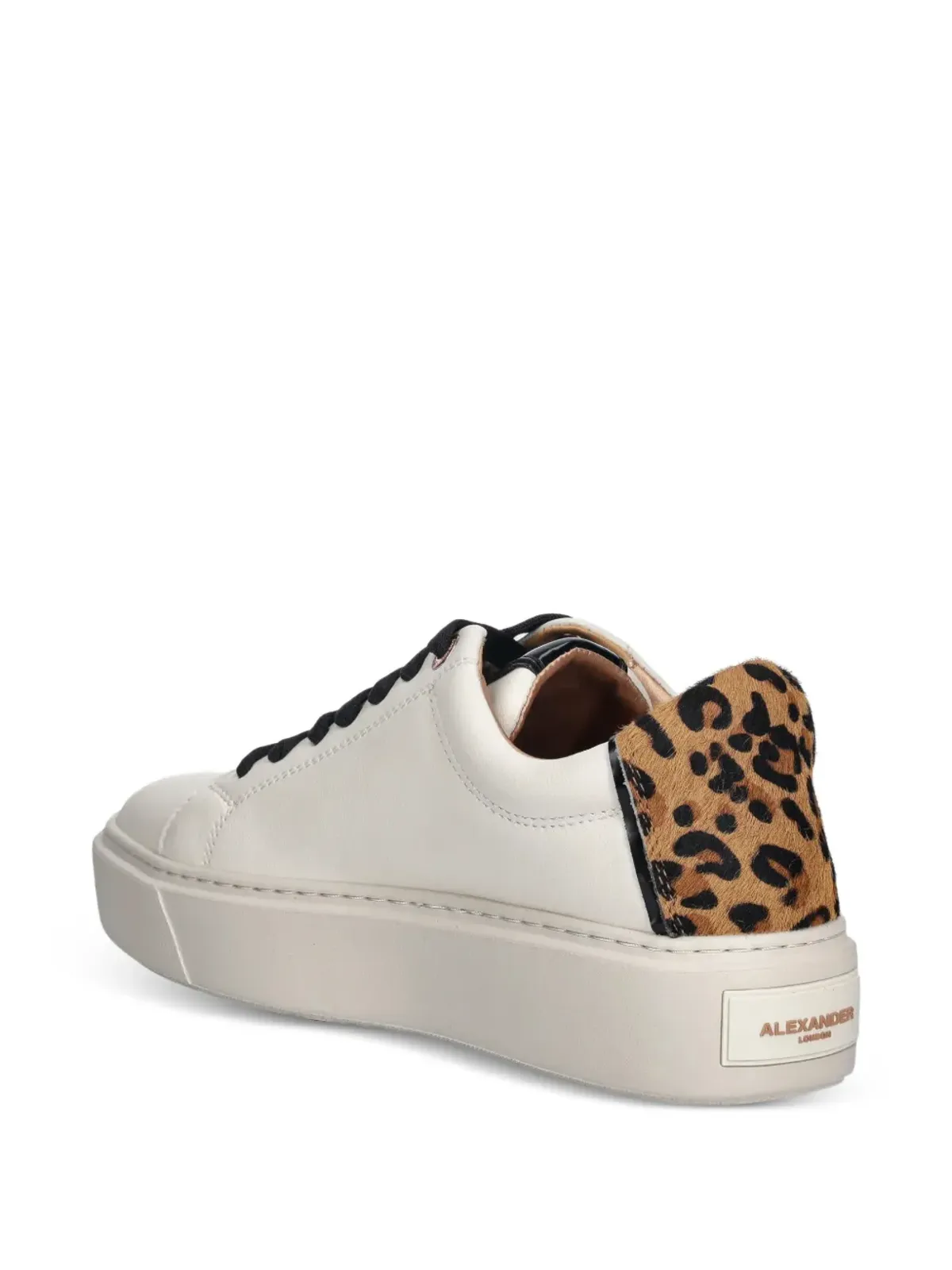 Alexander Smith London leopard-panel sneakers - Neutrals - 画像3