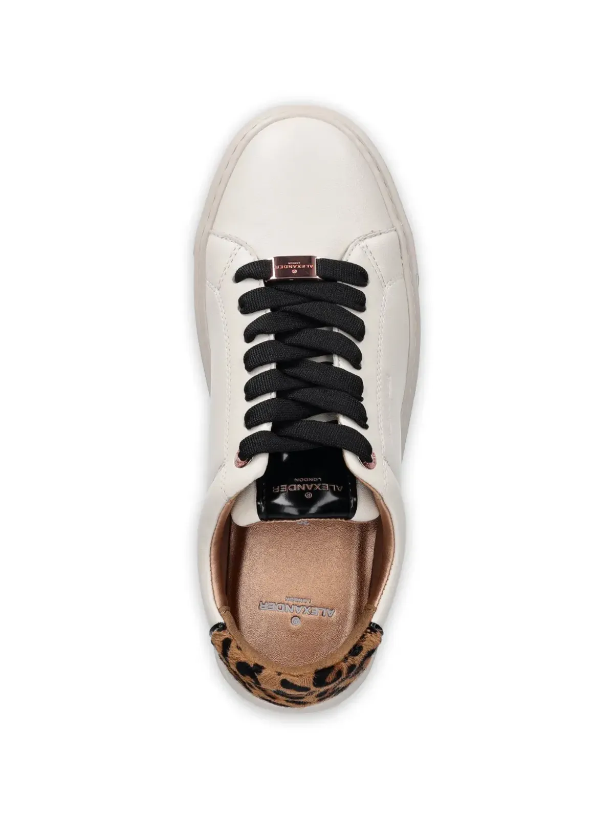 Alexander Smith London leopard-panel sneakers - Neutrals - 画像4