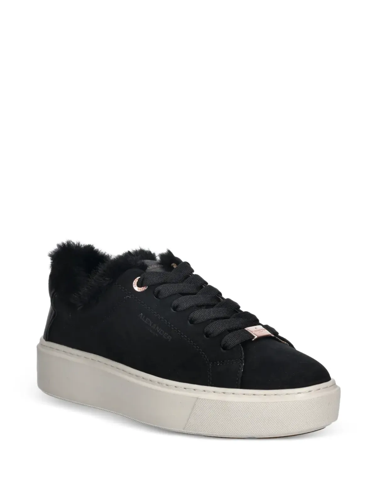 Alexander Smith London ファー付きスニーカー - 画像2