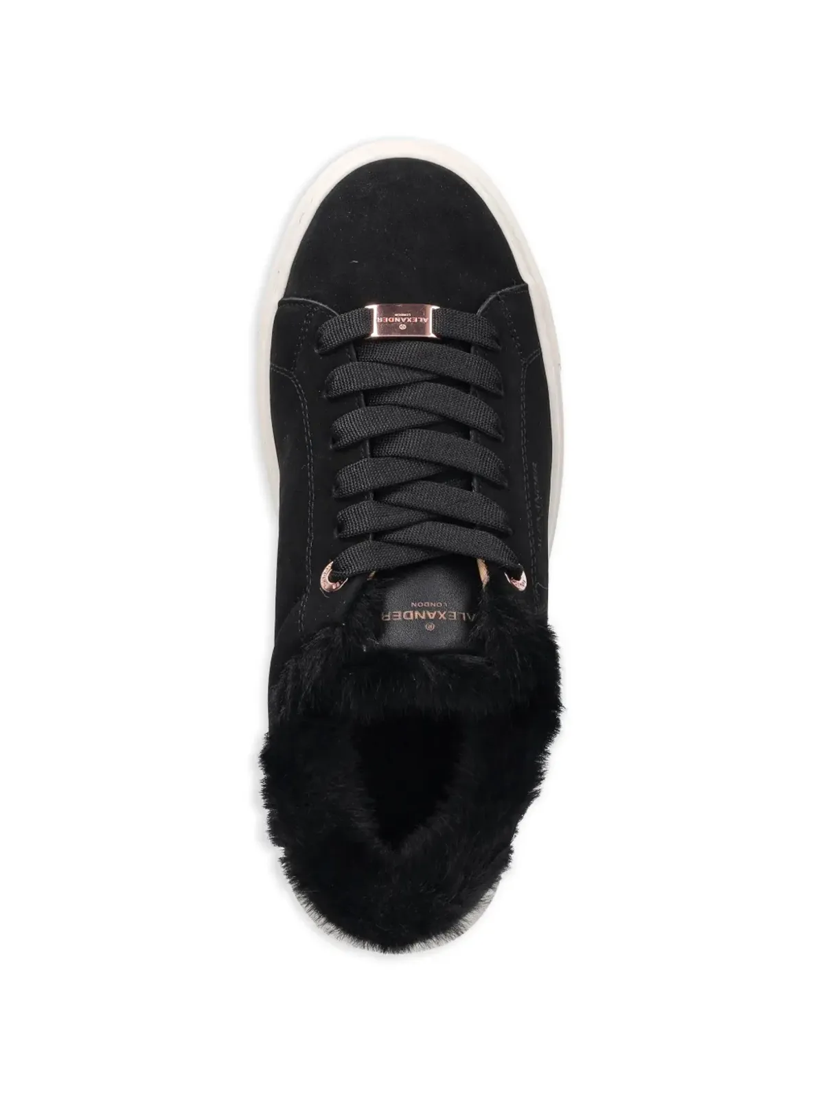 Alexander Smith London ファー付きスニーカー - 画像4