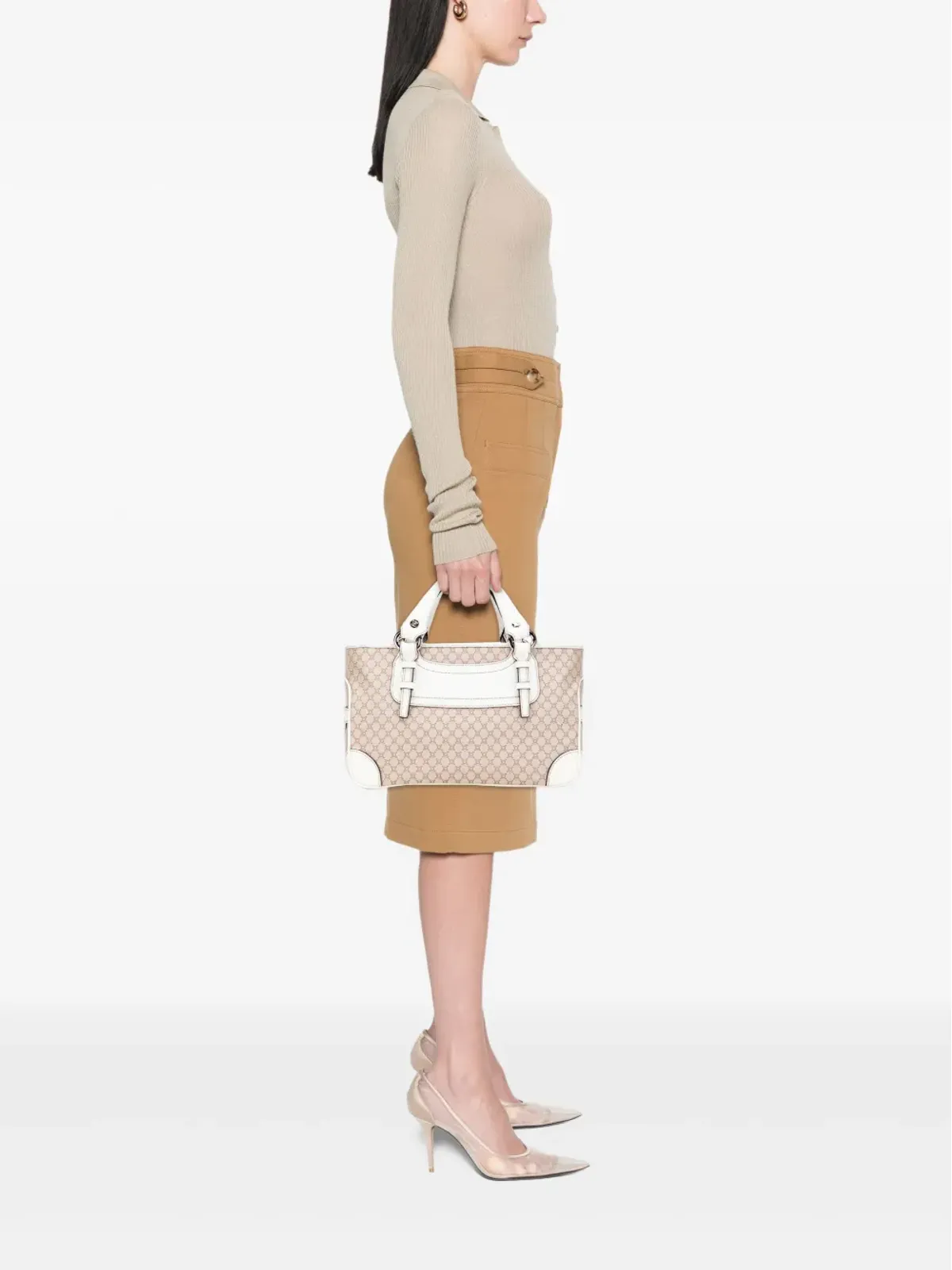 Celine Pre-Owned 2008 Macadam Canvas Boogie ハンドバッグ - ブラウン - 画像2