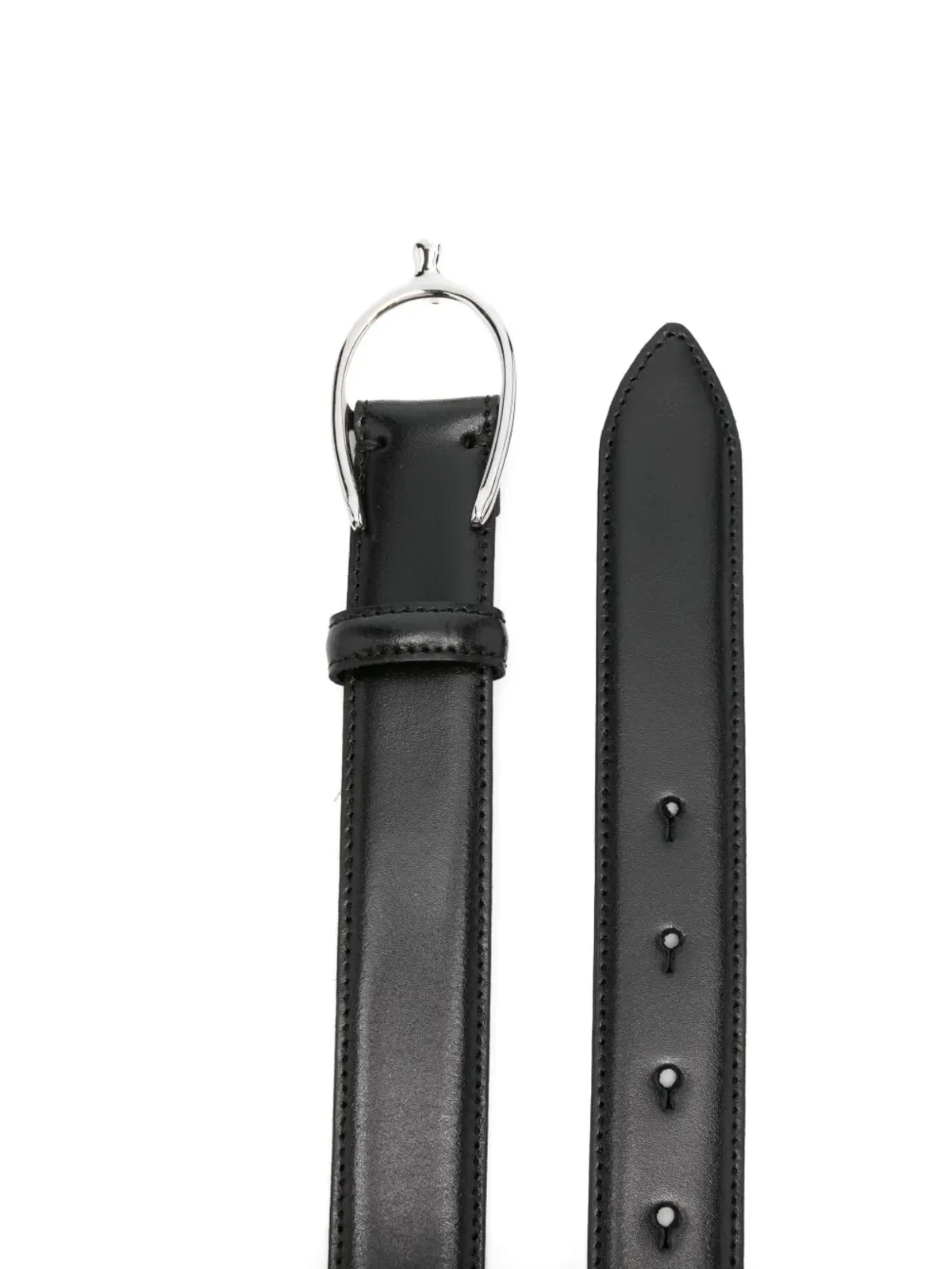 Briglia 1949 レザーベルト ブラック - 画像3