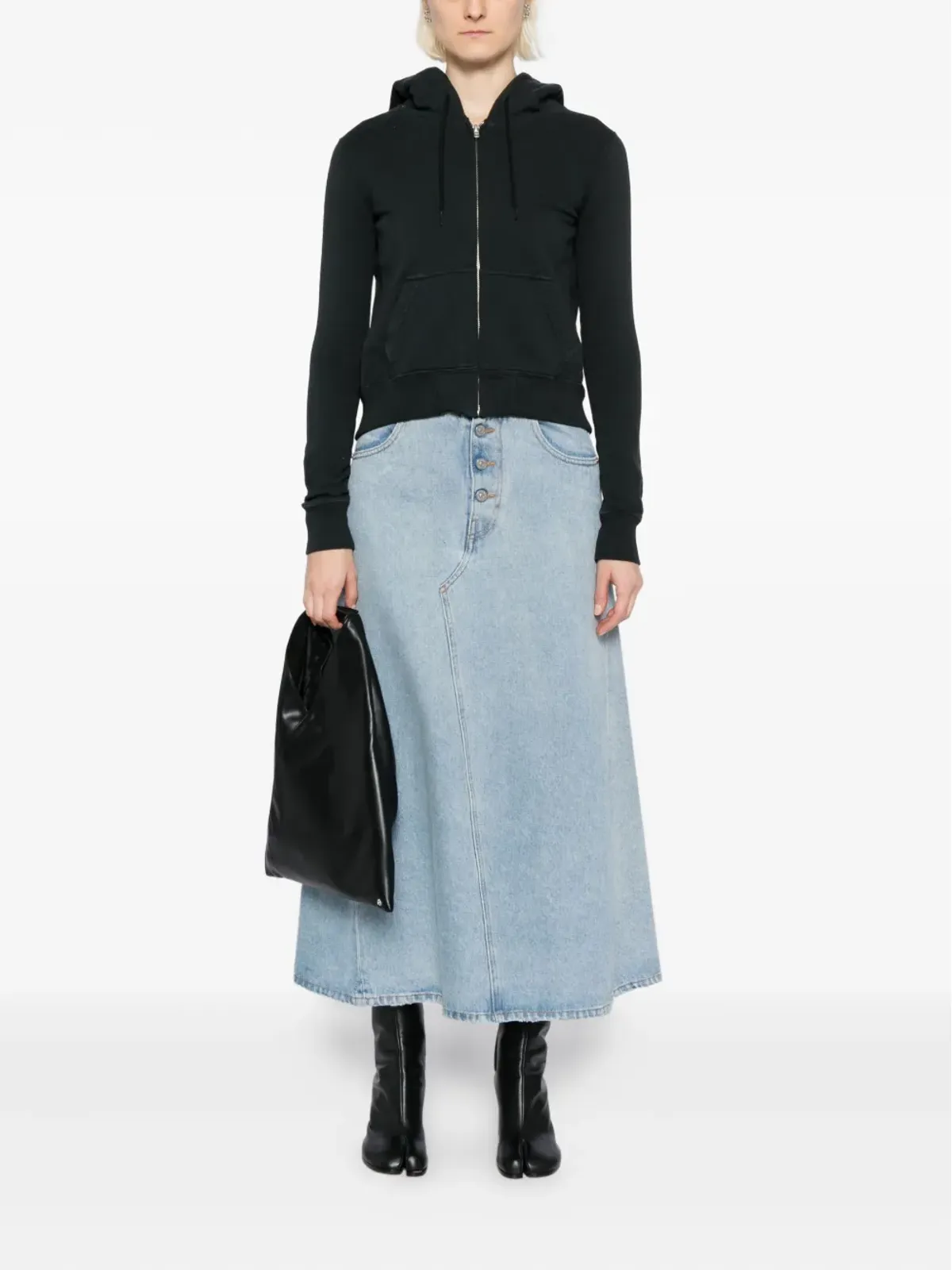 MM6 Maison Margiela logo-embroidered jacket - Grey - 画像2