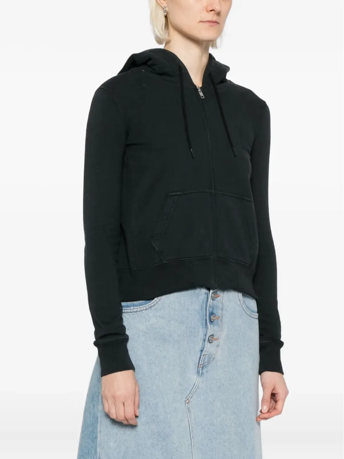 MM6 Maison Margiela logo-embroidered jacket - Grey - 画像3