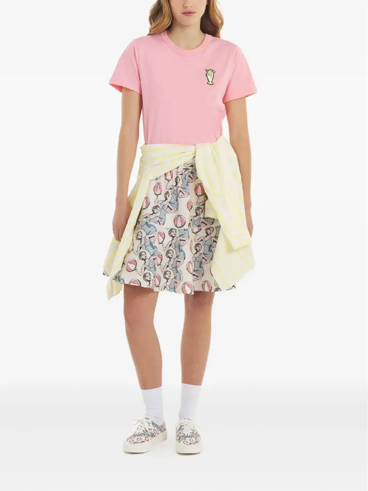 Maison Kitsuné プリントスカート - 画像2