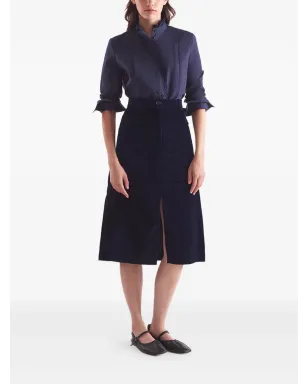 Maison Kitsuné コーデュロイのスリットスカート - サムネイル2